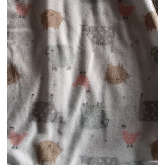Carter's 0-3 month Long Sleeve Fleece Zippered Animal Print Sleep Sack Sleeper - Picture 9 of 10
